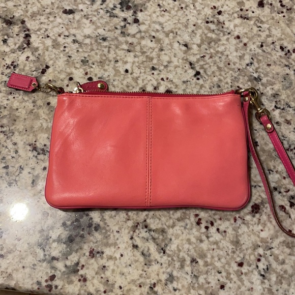 Coach wristlet. Pink and magenta. Gently used. - Picture 2 of 7